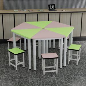 Mesa de Combinación para Lectura y Entrenamiento <span class=keywords><strong>Primaria</strong></span> y Secundaria, Mesa de Consultoría Psicológica, Escritorio de Estudio Escolar, Mesa de Reuniones de Capacitación - Product Image 2