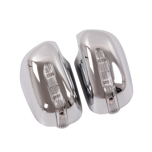 WZXDAUTO Accessoires Coques de rétroviseurs latéraux avec LED 2 pièces ABS Chrome pour Vigo 2012 Accessoires extérieurs - Product Image 1