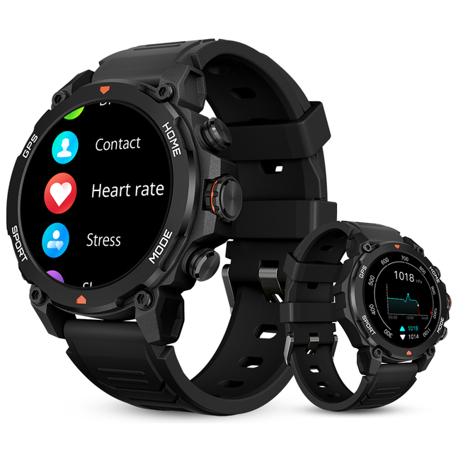 OEM AMOLED G6 1.43inch Outdoor Compass Altitude Barometer Relojes Inteligentes 5ATM Waterproof Smart Watch With GPS