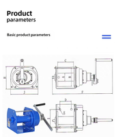 Treuil manuel autobloquant à turbine pour équipement, 250 kg, 500 kg, 1000 kg – Meilleur prix
