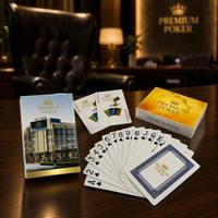Cartes à Jouer Professionnelles avec Logo Personnalisé |   Jeu de cartes de poker haut de gamme en papier noir, coins arrondis |   Famille de boîtes en papier écologiques