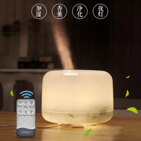 Humidificateur d'air électrique 500ML, diffuseur d'arôme, générateur de brume fraîche ultrasonique, atomiseur LED