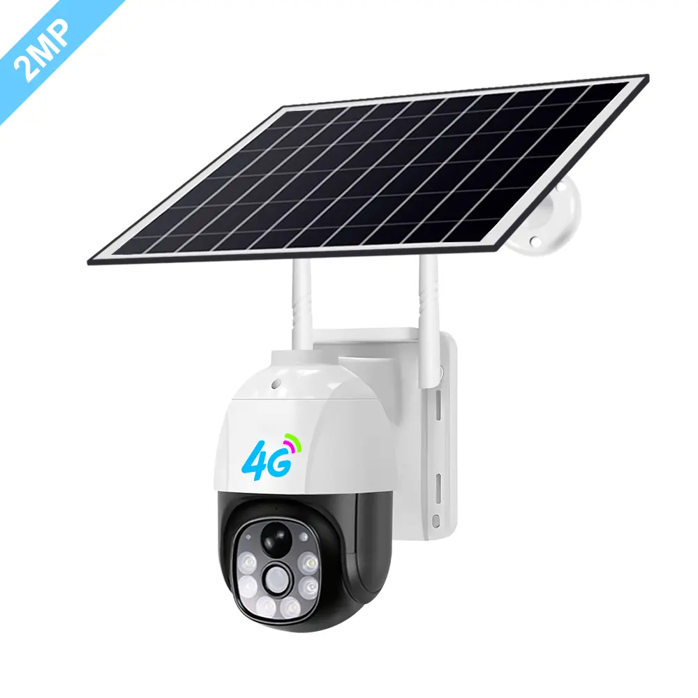 4K HD V380PRO Smart Home Camera with Solar and 4G Sim Card PIR Human Detection Protection for Indoor Security