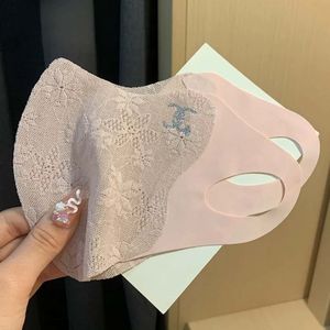 Máscara de encaje con protección solar, estilo brocado de imitación, con gancho para la oreja, protección UV para primavera y verano - Product Image 3