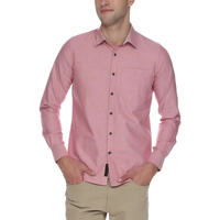Chemise décontractée pour homme coupe oversize avec épaules tombantes et manches longues pour un style streetwear contemporain et un look superposé