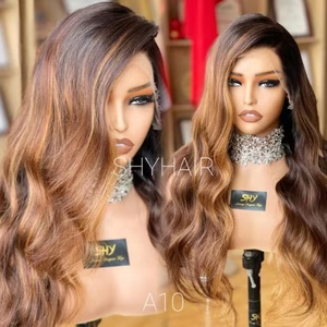 Shyhair Haute Qualité HD 13x4 Dentelle Frontale Perruque Longs Cheveux Humains Bruts avec Dentelle Transparente Pré-Épilé Délié Blanc Femmes Vente - Product Image 2