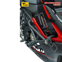 Nouvelle barre de protection moteur avant QJMOTOR SRK 150 en acier au carbone, cadre anti-chute pour moto de stunt et course