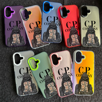 Coque de Téléphone Mobile PC Personnalisée en Pierre CP, Élégante et Tendance, Couleurs Argentées, pour iPhone 16 15 14 Pro Max