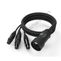 Convertisseur réseau 4 canaux 3 broches XLR femelle mâle connecteurs vers Cat5 Cat6 DMX RJ45 DMX512 câble Audio serpent