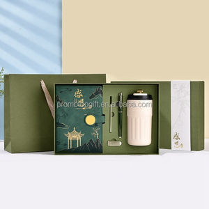 ชุดสมุดโน้ตหนัง PU หรูหราพร้อมปากกา A5ออกแบบได้ตามต้องการชุดของขวัญสำหรับสำนักงานธุรกิจ - Product Image 2