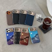 Coque de téléphone personnalisée en fibre de carbone pour iPhone 13-17, anti-rayures, anti-traces de doigts, avec protection magnétique