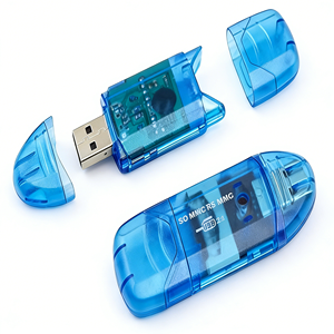 USB2.0 High-Speed Card <strong>Reader</strong> Cross-Border Transparent <strong>Color</strong> External Installation in Stock Compatible with SD Card - Product Image 6