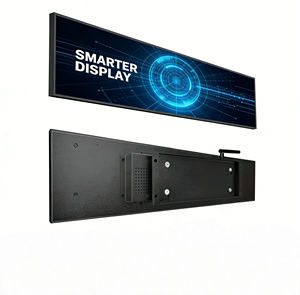 Pantalla LCD ultra ancha tipo tira, con visualización extendida, ideal para señalización digital, adecuada para publicidad en el borde de estanterías de supermercados. - Product Image 1