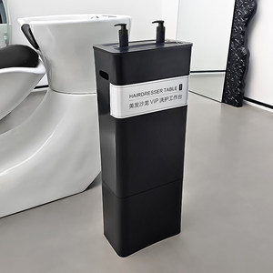 Nouvelle table de travail en cuir tendance pour salons de <span class=keywords><strong>coiffure</strong></span> et instituts de beauté, avec armoire de rangement pour shampoing - Product Image 2