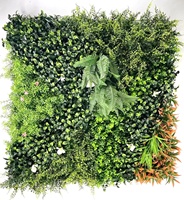 Panneaux de gazon artificiel pour intérieur, plantes artificielles, mur végétal pour extérieur, haie artificielle, vigne verte, mur végétal