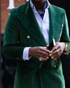 新品ベルベットスリムフィットメンズスーツトップダークグリーンジャケットカスタムメイドタキシード<span class=keywords><strong>2</strong></span>個新郎ウェディングプロムタキシードArketブレザーセット - Product Image 2