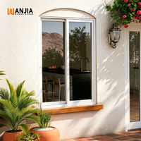 Ventana Corredera Exterior de Vinilo Resistente a la Intemperie, Ventanas Correderas de UPVC para Exteriores con Múltiples Sellos Impermeables para Casas