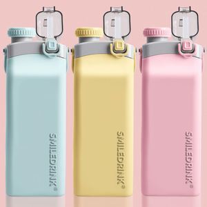 Có thể gập lại chai nước du lịch với rơm cấp thực phẩm dễ dàng để thực hiện Silicone chai nước cho ngoài trời - Product Image 5