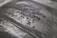 Bâche en polyéthylène tissé double noir imperméable de qualité supérieure pour camions, bateaux et couvertures extérieures