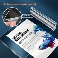 Support de Carte de Table en Acrylique Magnétique en Forme de T, Design Personnalisable, Présentoir Transparent de Bureau A4/A5 pour Conférences