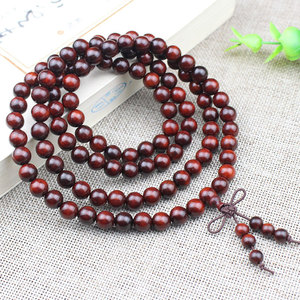 Indian Rosewood 108 <b>Beads</b> Prayer <b>Bracelet</b> Round Wooden Necklace For <b>Men</b> Women Jewelry Collectible Gift - Product Image 3