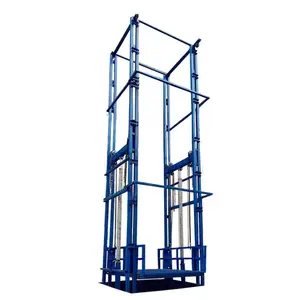 Hydraulic Vertical Guide Rail Cargo Lift Warehouse Goods Lift Platform