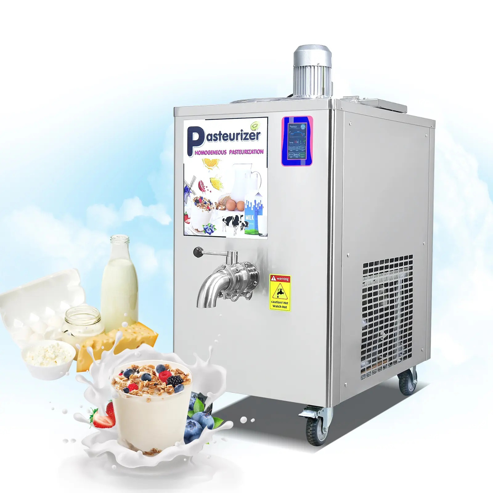 Stérilisateur de pasteurisation à basse et haute température Kolice 36L/pasteurisateur de lait/machine de stérilisation du lait avec refroidissement