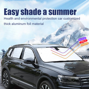 Logo personnalisé <span class=keywords><strong>pare</strong></span>-soleil pour <span class=keywords><strong>pare</strong></span>-<span class=keywords><strong>brise</strong></span> de voiture Anti-uv tesla accessoires pour 7 pièces <span class=keywords><strong>pare</strong></span>-soleil de voiture pour tesla modèle Y - Product Image 4