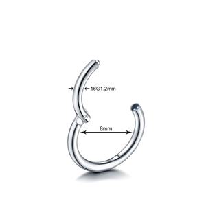 Haute qualité prix de gros G23 titane nez anneau septum clicker <span class=keywords><strong>narine</strong></span> <span class=keywords><strong>piercing</strong></span> <span class=keywords><strong>bijoux</strong></span> - Product Image 4