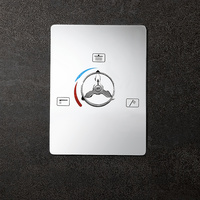 Nouvelle arrivée déviateur 3 voies dissimulé douche chaude et froide mélangeur d'eau robinet mélangeur de cartouche Valve avec boîte intégrée