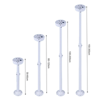 Accessoires de vidéosurveillance à vente chaude, 150-300 cm, 35 mm, 120 mm, en forme de I, diamètre de 35 mm, support extensible de 1,5 à 3 mètres pour caméra dôme