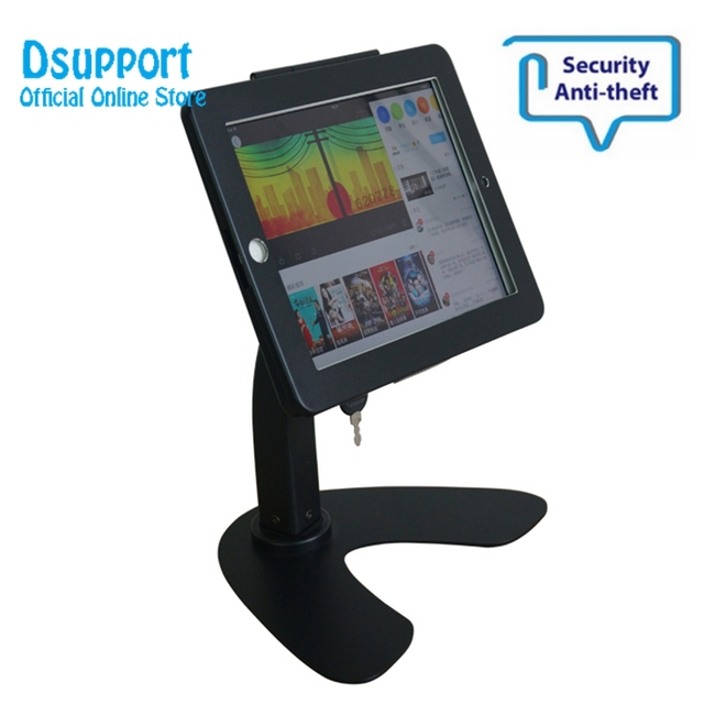Secured Metal Tablet Mounted Stand Support for 9.7 iPad Restaurant Ordering POS System
