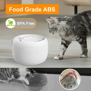 XCHO Fonte de água automática filtrada ABS para gatos, fonte de água para cães e gatos, dispensador de água com USB para cães e gatos