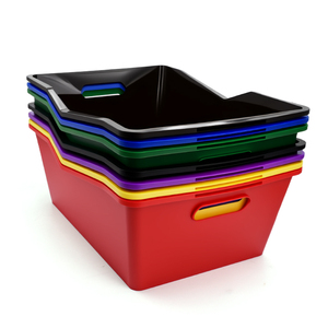 Seau à glace en plastique portable robuste de 10 L, forme rectangulaire, écologique, pour le camping et l'usage commercial - Product Image 1