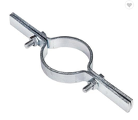 Collier de serrage pivotant en acier au carbone argenté/noir zingué pour tuyau, collier de serrage pour arroseur 1/2"-8"