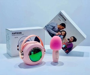 T6 Màu Xanh Răng FM Đài Phát Thanh 3D Stereo Karaoke Âm Thanh Hộp Loa Không Dây Loa Siêu Trầm Với Microphone Trẻ Em K12 - Product Image 5