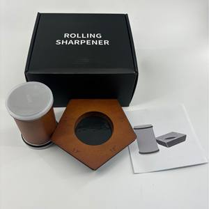 <span class=keywords><strong>Afilador</strong></span> de Cuchillos Giratorio de 5 Ángulos, Color Negro, 1215, 17, 20, 25 Grados, Soporte Magnético, Venta Directa de Fábrica, Color Madera - Product Image 6