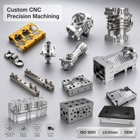 Layanan Pemesinan CNC Kustom 5 Axis, Penggilingan Presisi, dan Pembubutan untuk Part Aluminium dan Baja Tahan Karat yang Diproses CNC