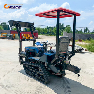 25HP 35HP CE <b>Small</b> Euro 5 Tractors Orchard Farm Agricultural Diesel Tracked Cultivator Rotary Tiller Crawler Mini Tractor - Product Image 3