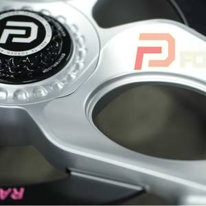 عجلات سبائك مطروقة من BEST/<span class=keywords><strong>BSA</strong></span> |   حروف حمراء على خلفية فضية مطفأة، مصنوعة من سبائك الألومنيوم 6061-T6 المطروقة بقوة 10,000 طن |   قابل للتخصيص بالكامل لجميع المركبات - Product Image 3