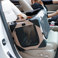 Nouvelle maison pliable Portable cadre en acier pliant chien maison pour animaux de compagnie pour intérieur extérieur voyage Camping Pet chien transporteur siège de voiture