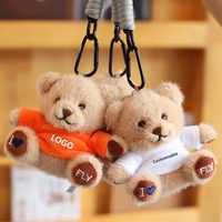 Porte-clés ours en peluche personnalisé Uyeah pour Noël, cadeau de remise de diplôme, pendentif avec logo personnalisé, jouet en peluche, porte-clés en forme d'ours