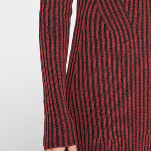 GUOOU Mini <span class=keywords><strong>robe</strong></span> <span class=keywords><strong>pull</strong></span> côtelée à encolure haute, manches longues, ourlet moulant, chute, style slipover, robes tricotées pour femmes - Product Image 4