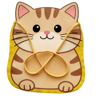 Sac fourre-tout en PP non tissé, design personnalisé, écologique, motif singe, chat, hibou, mignon, pour promotion, cadeau, festival, fête d'enfants, anniversaire, dessin animé
