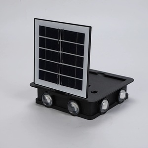 Lámpara Solar LED de Pared, Foco de Cuatro Lados, Impermeable para Exteriores, Iluminación Superior e Inferior, Luz Solar para Jardín, Patio, Valla, Lámparas Decorativas - Product Image 6
