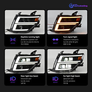 Ensemble de phares Mitsubishi Pajero V97 dédié 05-21 35W feux diurnes à LED modifiés avec clignotant à eau 6500k - Product Image 6