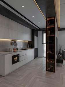 Menuiserie contemporaine en bois modulaire Smart Shaker Gabinetes De Cocina Meubles sur mesure Design Armoire Cuisines - Product Image 4