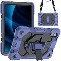 Étui antichute pour tablette Lenovo Tab M11/K11 TB330FU/idea Tab 11 2025 TB336FU, coque en silicone avec bandoulière et support rotatif