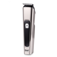Kit de toilettage pour homme RAF R.4094 14 en 1, tondeuse rechargeable USB 3W, batterie 1200mAh, 4 têtes de lame interchangeables, fonctionnement intelligent