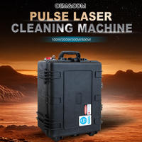 Machine de nettoyage au laser pulsé portable, 100W, 200W, 300W, nettoyeur au laser à fibre pour l'élimination de la rouille sur le métal et l'aluminium